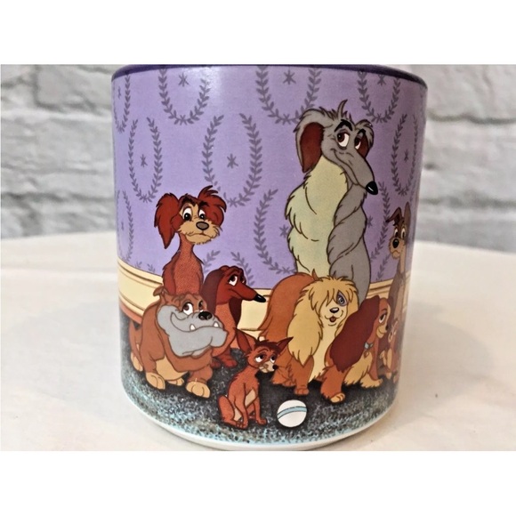 Disney Japan Lady And The Tramp Purple Coffee Mug - Picture 5 of 6